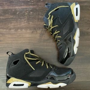 EUC Black and Gold Air Jordan’s